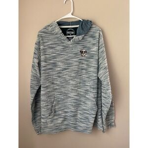 DIKOTOMY XL Skull‎ Graphic Hoodie Pullover Sweatshirt Mens Blue White